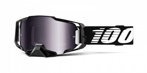 brýle ARMEGA Black, 100% - USA (stříbrné chrom plexi s čepy pro slídy)